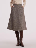 Waisted Washable Woolen Women Skirt GOELIA