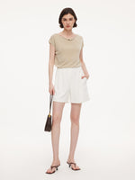 Four-Way Stretch Women A-Line Shorts GOELIA