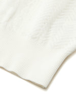 Lace Jacquard Round Neck Women Knit Top GOELIA