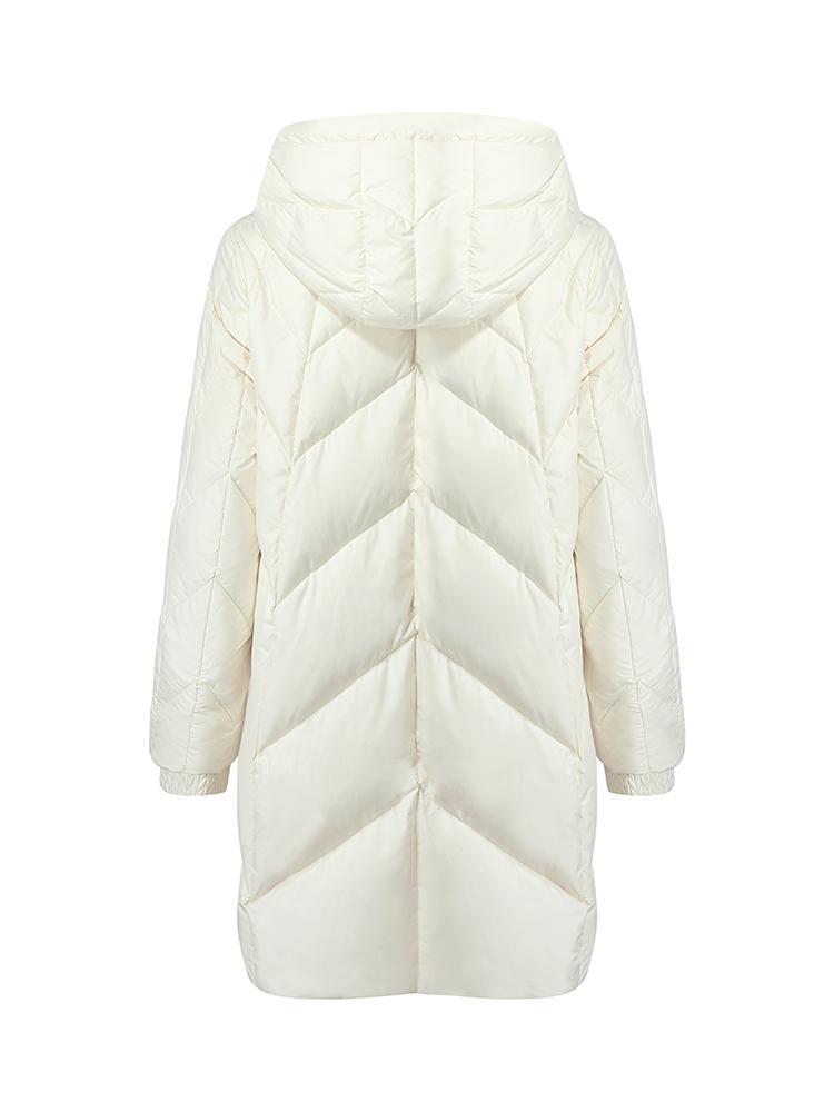 Mid-Length Cocoon Shape Goose Down Garment GOELIA