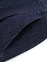Stretchy Denim Adjustable Waist Women Shorts GOELIA
