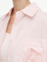 100% Cotton 3D Rose Women Loose Fit Shirt GOELIA