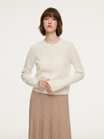 100% Wool Embroidered Women Cardigan GOELIA