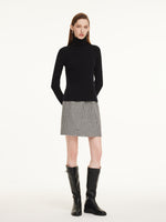100% Wool Turtleneck Women Knit Top GOELIA