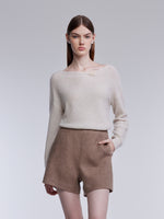 [Preview] 100% Wool Shimmer Women Sweater With GO Letter Clip GOELIA