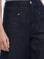 100% Cotton Denim Women Straight Leg Jeans GOELIA