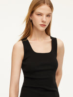 Square Neck Women Knit Tank Top GOELIA