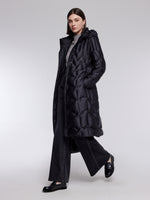 [Preview] Hooded Goose Down Belted Overcoat GOELIA