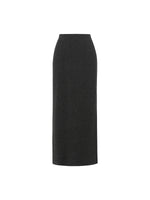 Wool Blend Back Slit Women Knit Skirt GOELIA