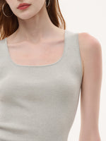 Square Neck Women Knit Tank Top GOELIA