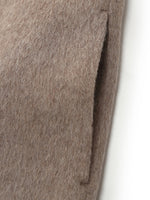 Wool Alpaca Women Overcoat With Scarf GOELIA