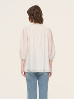 Tencel Blend 3/4 Sleeve Women H-Line Blouse GOELIA