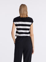 Tencel Striped Knitted Women Tank Top GOELIA