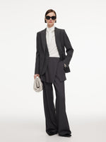 Mock-Layered Slim Fit Women Tailored Blazer GOELIA