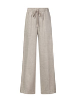[Preview] Drawstring Waist Straight Leg Women Knit Pants GOELIA