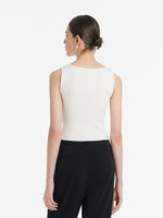 Acetate Knitted Ruched Women Vest GOELIA