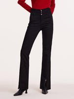 High-Waisted Slight Flared Women Pants GOELIA