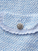 Single-Breasted Round Neck Women Knit Vest GOELIA