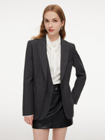 Mock-Layered Slim Fit Women Tailored Blazer GOELIA