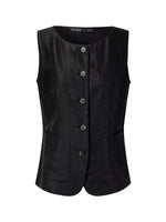 18MM Gambiered Canton Gauze Women H-Line Vest GOELIA