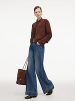 Faux Suede H-Line Women Jacket GOELIA