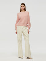 Wool Blend Cable Knit Women Sweater GOELIA