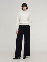 100% Wool Cut Out Women Sweater GOELIA