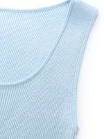 Square Neck Women Knit Tank Top GOELIA
