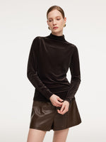 Lace Sequins Camisole And Velvet Knit Top Two-Piece Set GOELIA