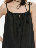 25MM Xiang Yun Silk Jacquard Adjustable Straps Women Maxi Dress GOELIA