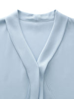 22MM Mulberry Silk Tie Neck Women Blouse GOELIA