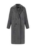 Brushed Alpaca Wool Blend Unisex Overcoat GOELIA