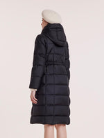 Hooded Pleated Goose Down Garment GOELIA
