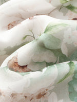 10MM Mulberry Silk Floral Print Women Strap Maxi Dress GOELIA