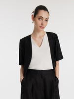18 Momme Xiang Yun Silk Single-Breasted Women Jacket GOELIA