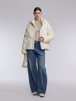 [Preview] Hooded Goose Down Cropped Jacket GOELIA