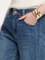 Lyocell Blend Four-Way Stretch Women Flared Jeans GOELIA