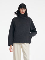 [Preview] 100% Merino Wool Double-Faced Women Short Coat GOELIA