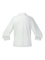[Preview] 100% Cotton 3/4 Sleeve Women Shirt With Ribbon Print Silky Scarf GOELIA