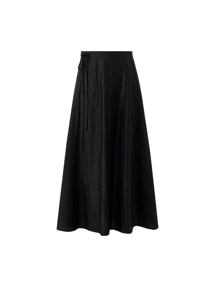 18 Momme Xiang Yun Silk Women Skirt GOELIA