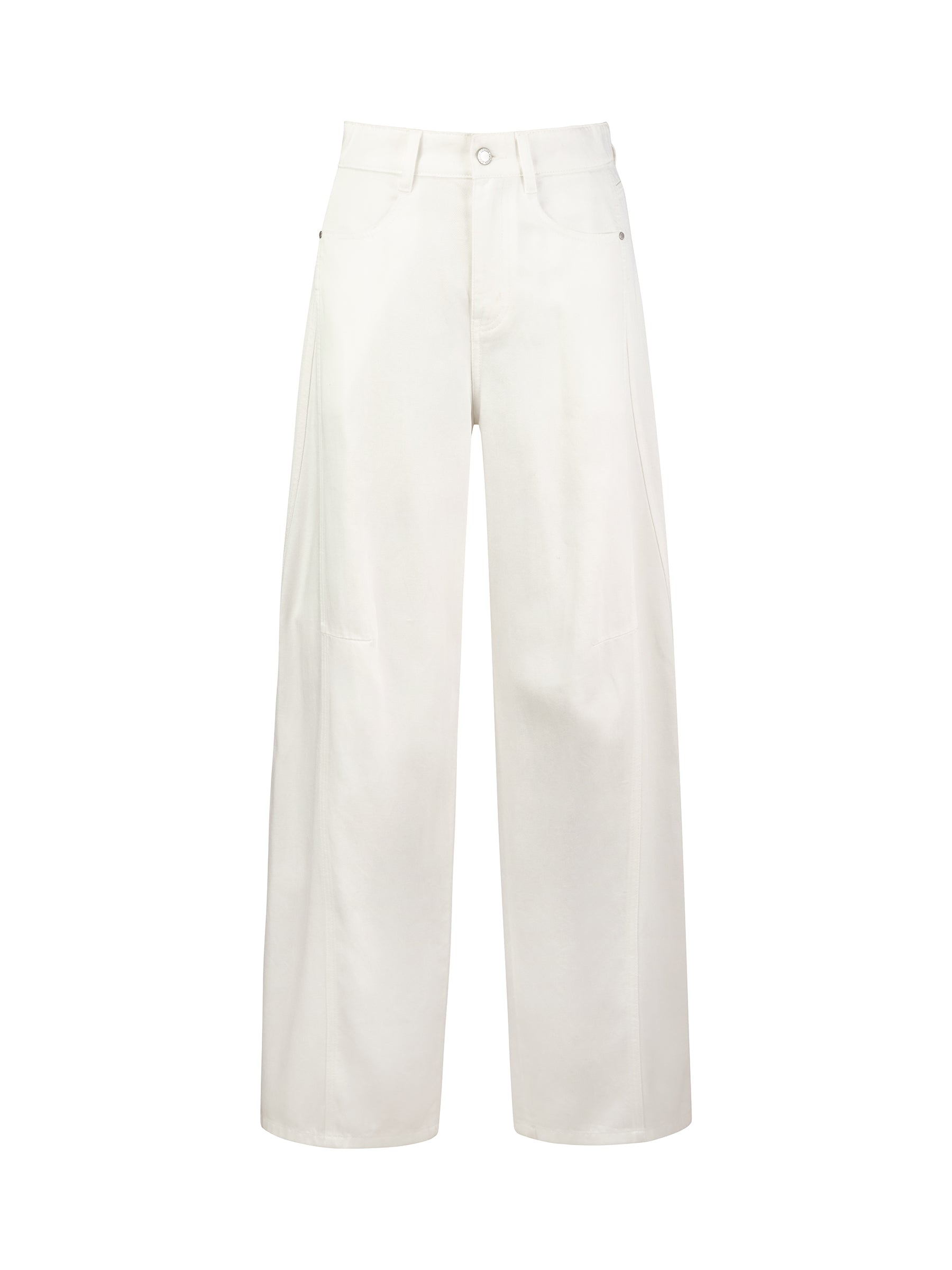 Lyocell Cotton Blend Denim Women Curved-Leg Jeans GOELIA