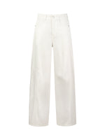 Lyocell Cotton Blend Denim Women Curved-Leg Jeans GOELIA