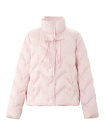 [Preview] Mandarin Collar Women Cropped Goose Down Jacket GOELIA