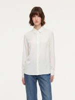 Acetate Blend H-Line Women Shirt GOELIA