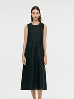 18 Momme Xiang Yun Silk Women Vest Midi Dress GOELIA