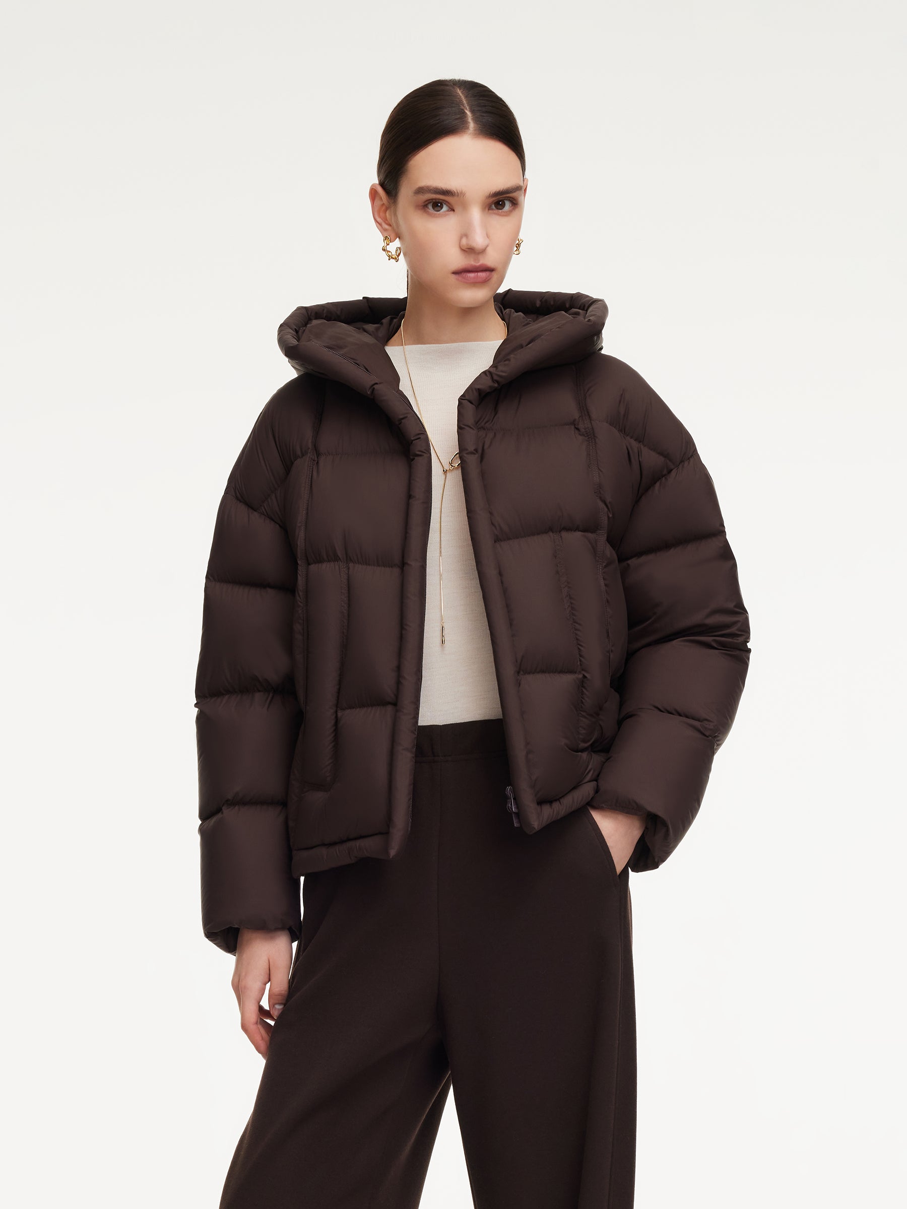 [Preview] Lightweight Waterproof Hooded Goose Down Jacket GOELIA