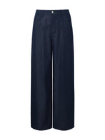 Denim Glitter Detailed Women Loose Straight Jeans GOELIA