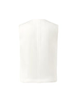 Triacetate Slim V-Neck Women Vest GOELIA