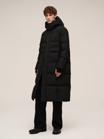 Thermal Tech Back Hooded Unisex Long Goose Down Coat GOELIA