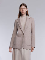 [Preview] Cashmere Wool Blend Double-Faced Women Blazer GOELIA